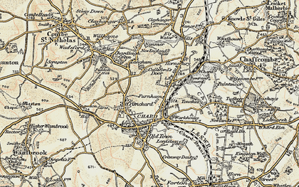 Old map of Furnham in 1898-1899