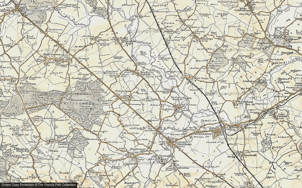 Old Map of Furtho, 1898-1901 in 1898-1901