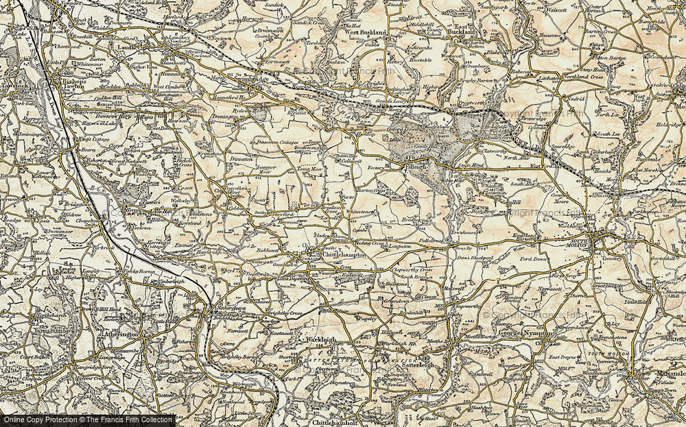 Old Map of Furze, 1900 in 1900