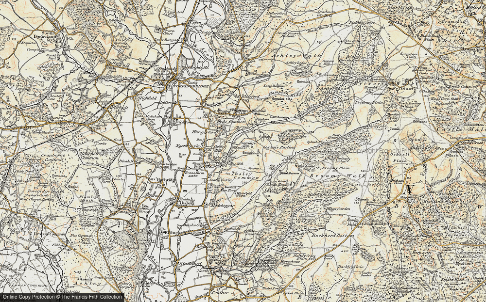 Old Map of Furze Hill, 1897-1909 in 1897-1909