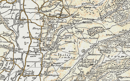 Old map of Furze Hill in 1897-1909