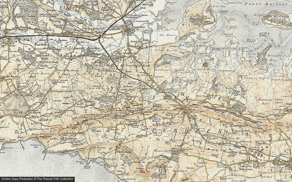 Old Map of Furzebrook, 1899-1909 in 1899-1909