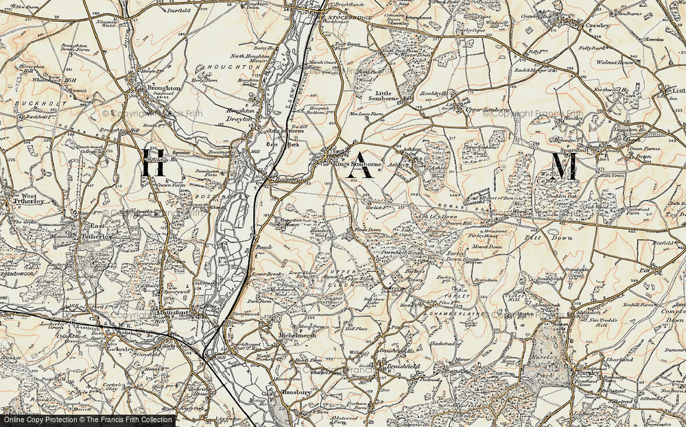 Old Map of Furzedown, 1897-1900 in 1897-1900