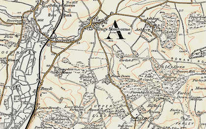 Old map of Furzedown in 1897-1900