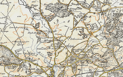 Old map of Furzehill in 1897-1909