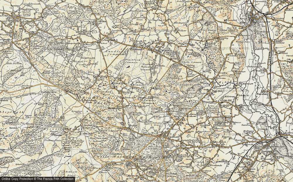 Old Map of Furzley, 1897-1909 in 1897-1909