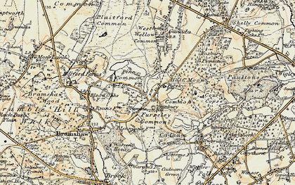 Old map of Furzley in 1897-1909