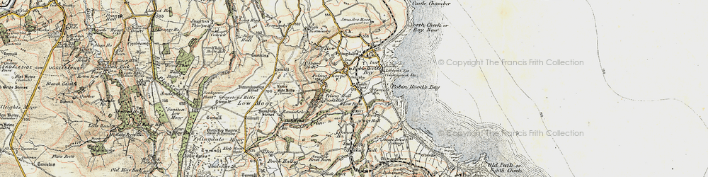 Old map of Fylingthorpe in 1903-1904