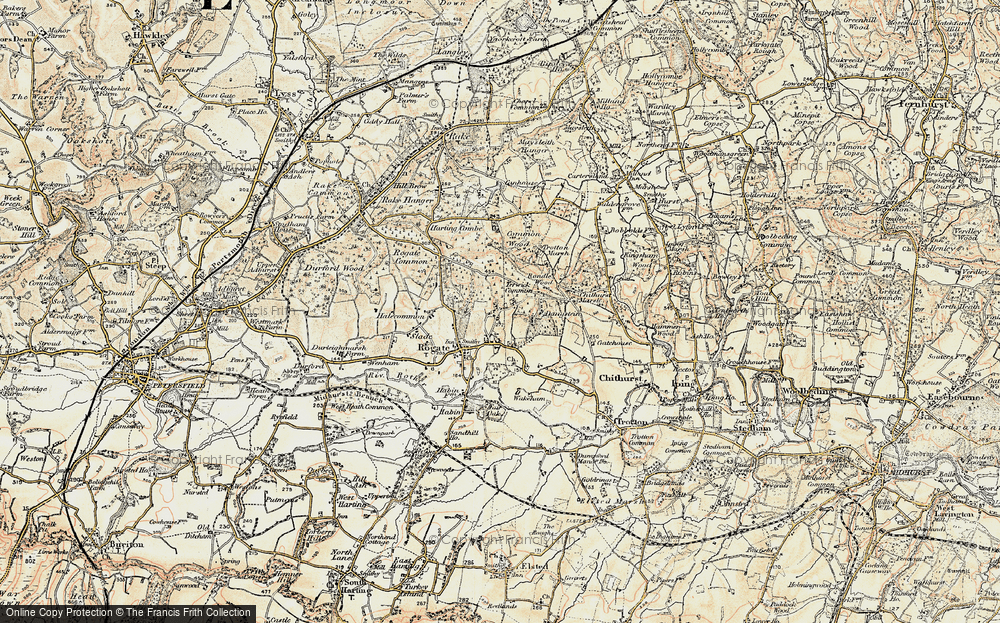 Old Map of Fyning, 1897-1900 in 1897-1900