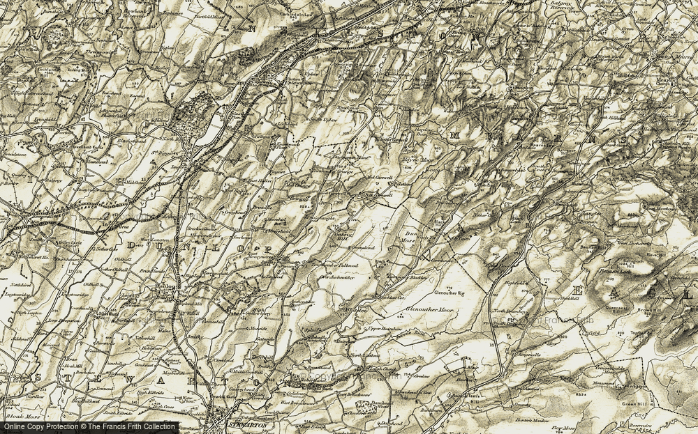 Old Map of Gabroc Hill, 1905-1906 in 1905-1906