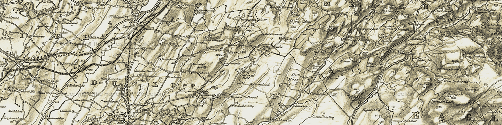 Old map of Carswell in 1905-1906