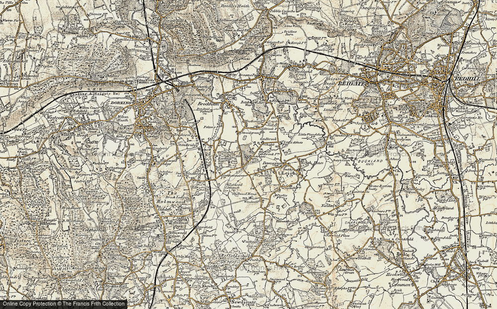 Old Map of Gadbrook, 1898-1909 in 1898-1909