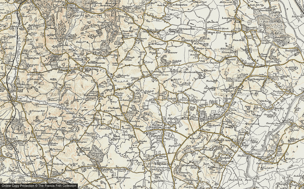 Old Map of Gadfield Elm, 1899-1900 in 1899-1900