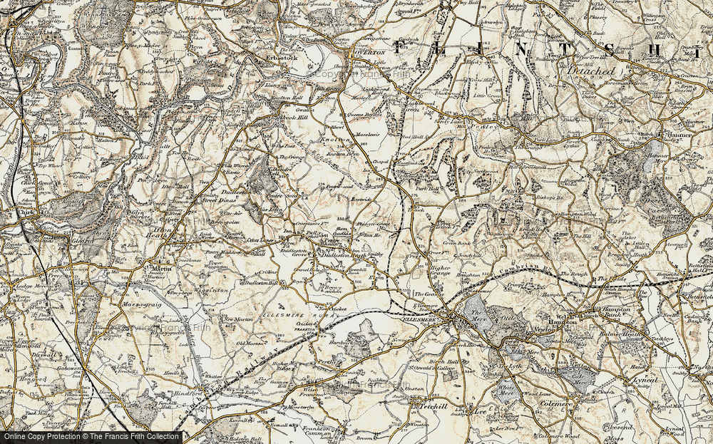 Old Map of Gadlas, 1902 in 1902