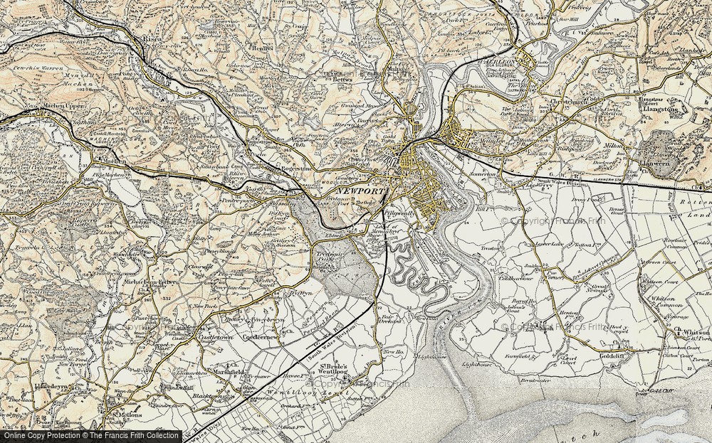 Old Map of Gaer, 1899-1900 in 1899-1900