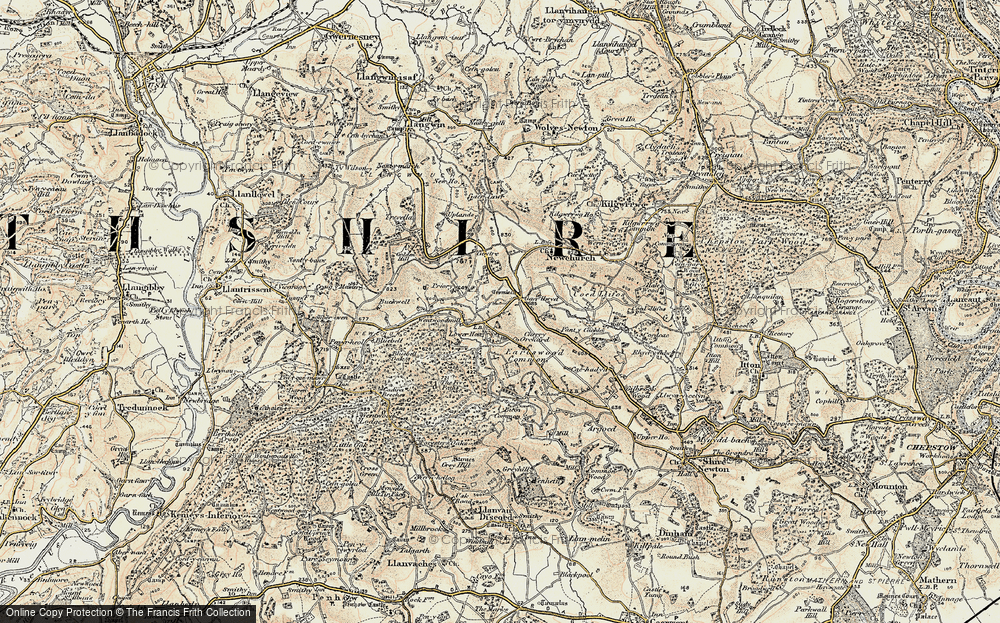Old Map of Gaerllwyd, 1899-1900 in 1899-1900