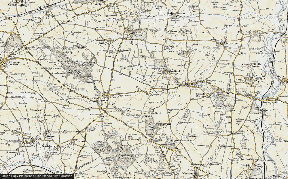 Old Map of Gagingwell, 1898-1899 in 1898-1899