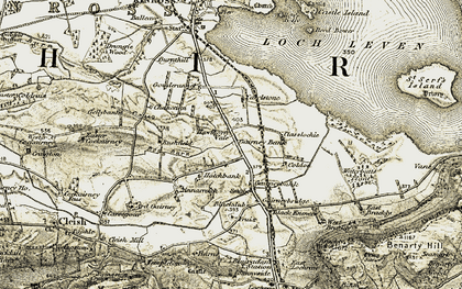 Old map of Blacknowes in 1903-1908