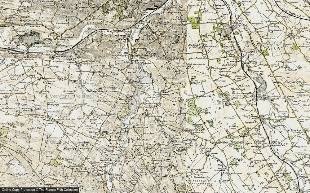 Old Map of Gaitsgill, 1901-1904 in 1901-1904