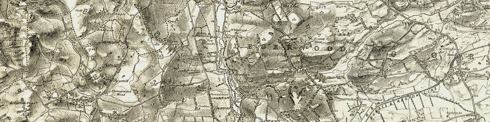 Old map of Galadean in 1901-1904