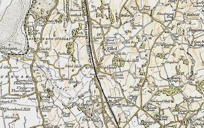 Old map of Galgate in 1903-1904
