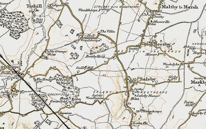 Old map of Galley Hill in 1902-1903