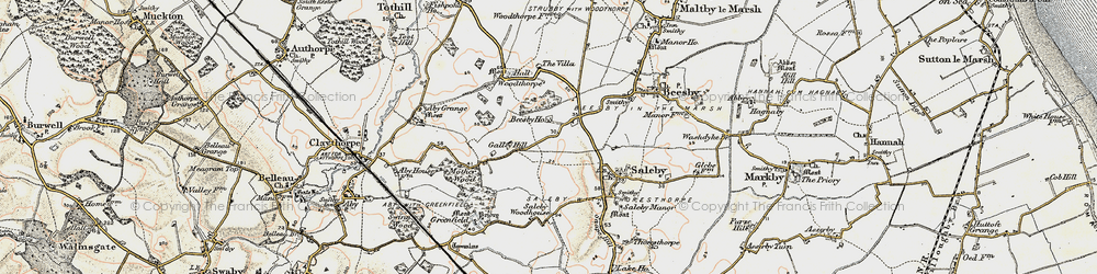 Old map of Galley Hill in 1902-1903