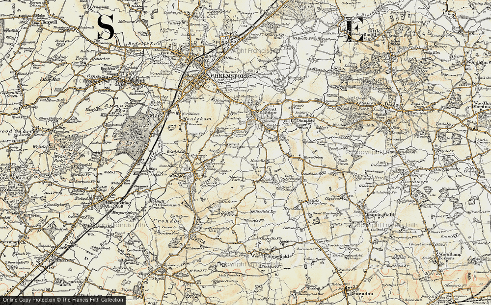 Old Map of Galleyend, 1898 in 1898