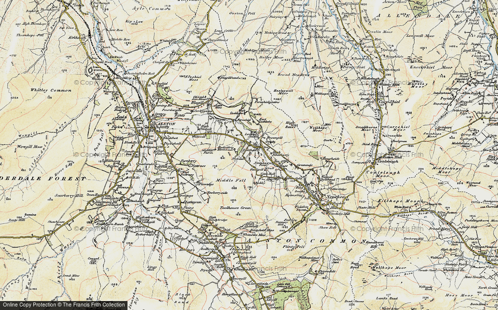 Old Map of Galligill, 1901-1904 in 1901-1904