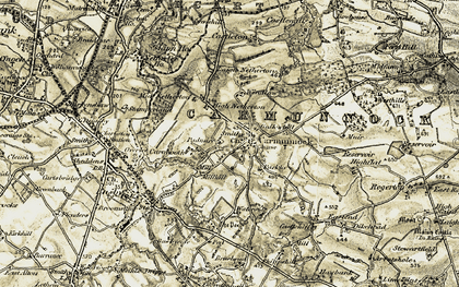 Old map of Gallowhill in 1904-1905