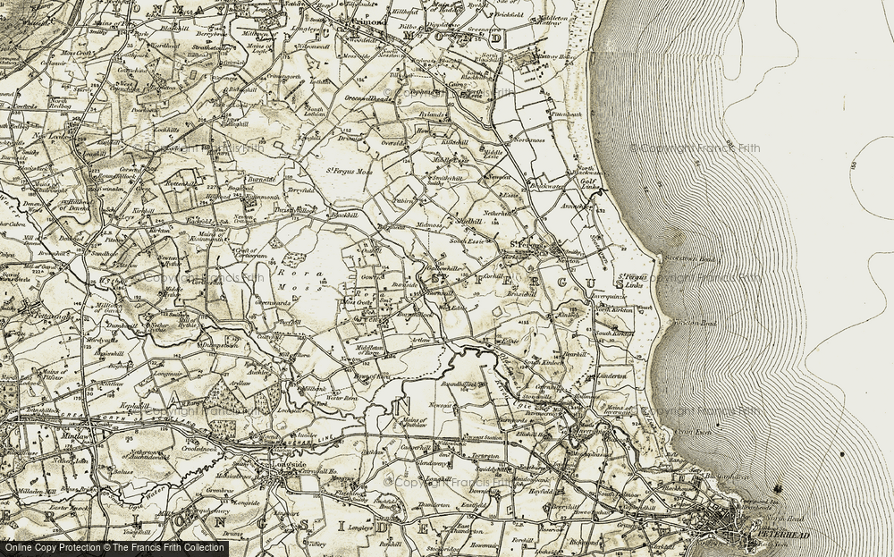 Old Map of Gallowhills, 1909-1910 in 1909-1910