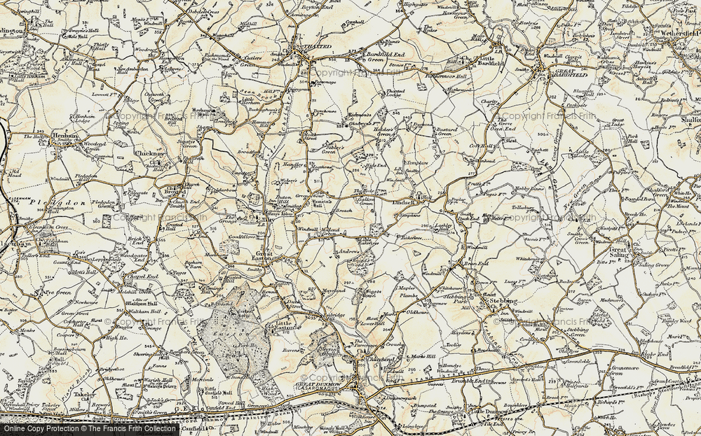 Old Map of Historic Map covering Breach in 1898-1899