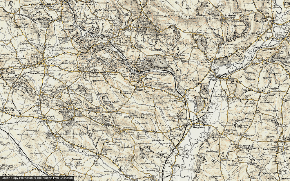 Old Map of Gallows Green, 1902 in 1902
