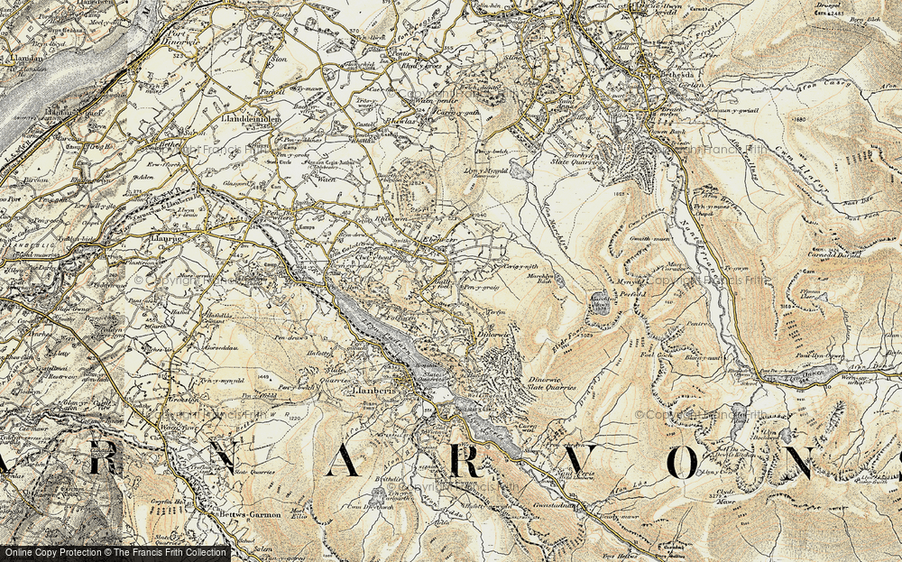 Old Map of Gallt-y-foel, 1903-1910 in 1903-1910