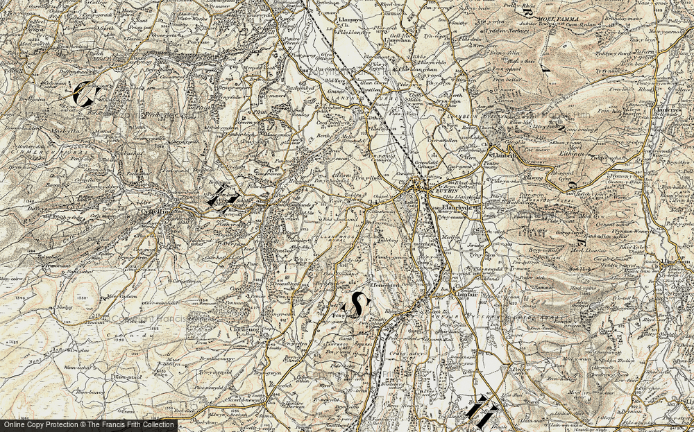 Old Map of Galltegfa, 1902-1903 in 1902-1903
