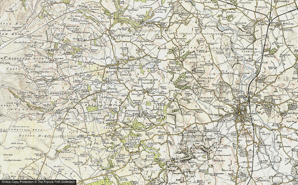 Old Map of Galphay, 1903-1904 in 1903-1904