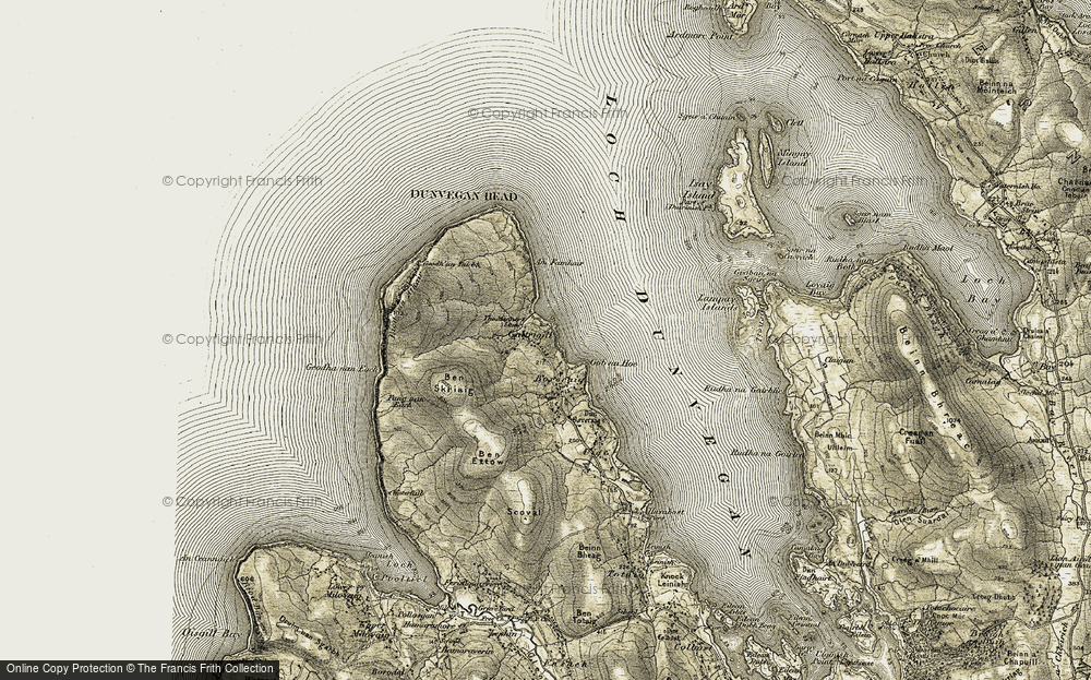 Old Map of Galtrigill, 1908-1911 in 1908-1911
