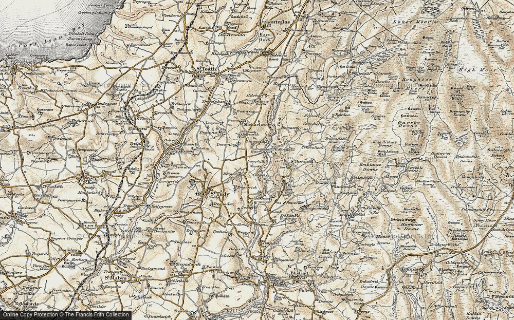 Old Map of Gam, 1900 in 1900