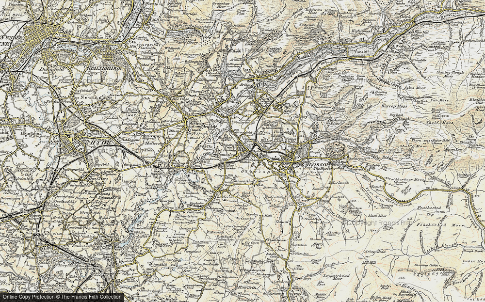 Old Map of Gamesley, 1903 in 1903