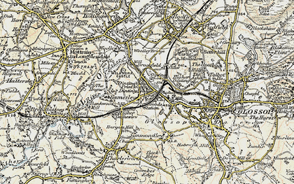 Old map of Gamesley in 1903