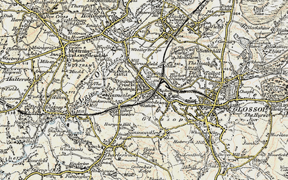 Old map of Dinting Vale in 1903