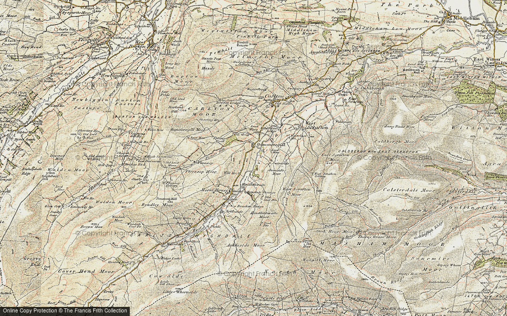 Old Map of Gammersgill, 1903-1904 in 1903-1904