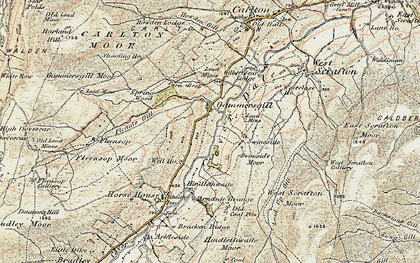 Old map of Lead Up Gill in 1903-1904