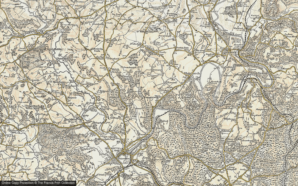 Old Map of Ganarew, 1899-1900 in 1899-1900