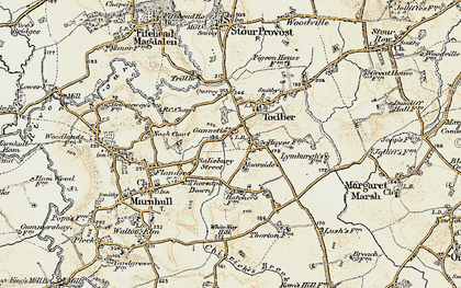 Old map of Gannetts in 1897-1909