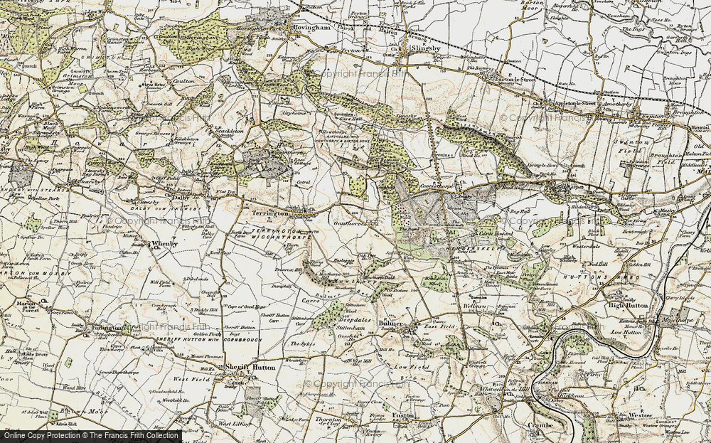 Old Map of Historic Map covering Bell Bottom in 1903-1904