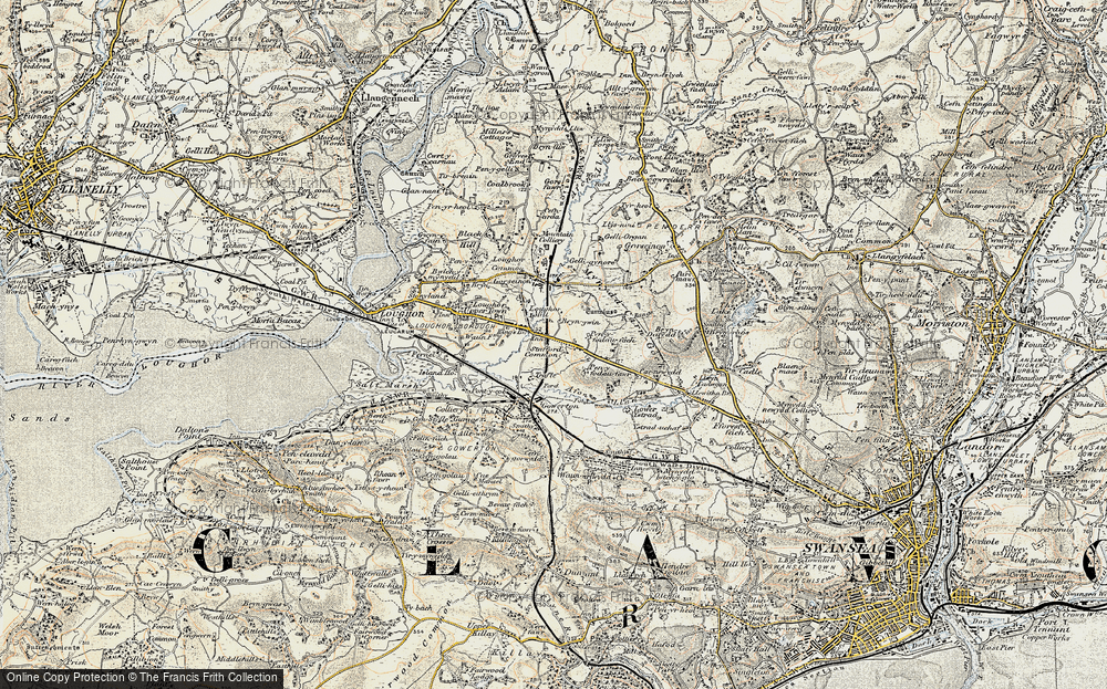 Old Map of Garden Village, 1900-1901 in 1900-1901