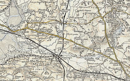 Old map of Garden Village in 1900-1901