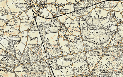 Old map of Gardeners Green in 1897-1909