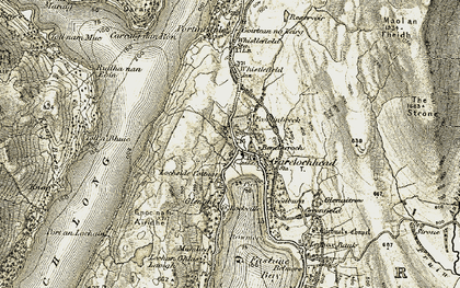 Old map of Garelochhead in 1905-1907